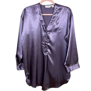 Vintage Victoria's Secret Gold‎ Label Satin Sleep Shirt